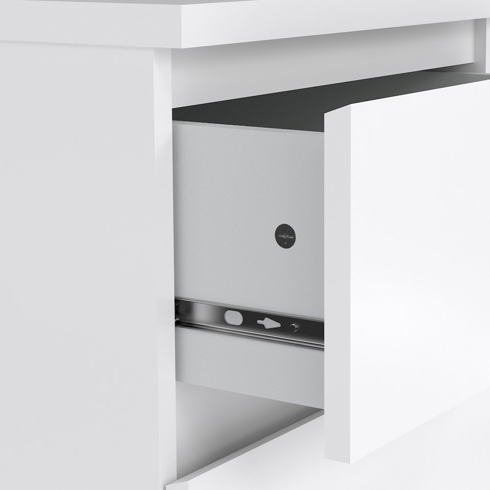 Scottsdale 3-Piece Bedroom Set - Chest And Nightstand Set Of 2, White High Gloss. Picture 3