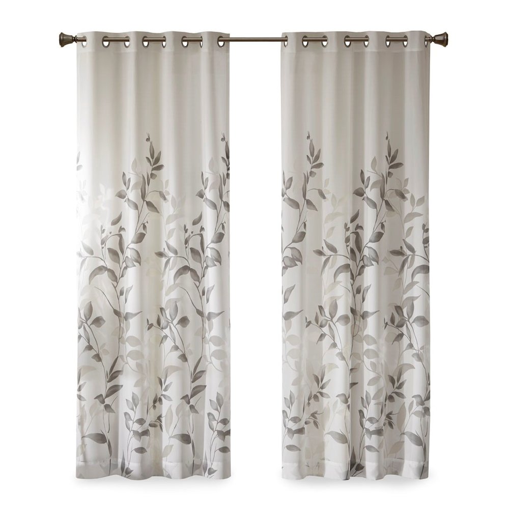 Cecily Botanical Burnout Printed Window Panel, Belen Kox. Picture 1
