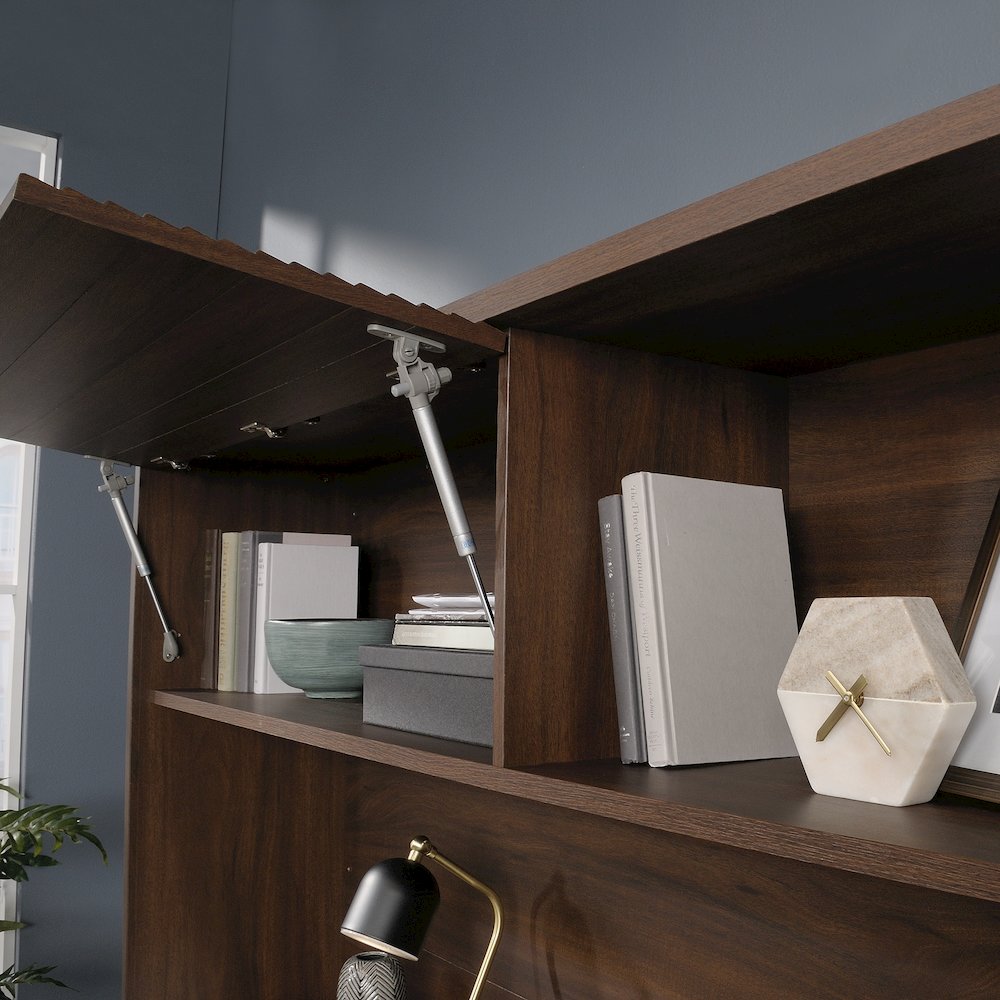 Englewood Commercial Office Hutch, Spiced Mahogany finish. Picture 3