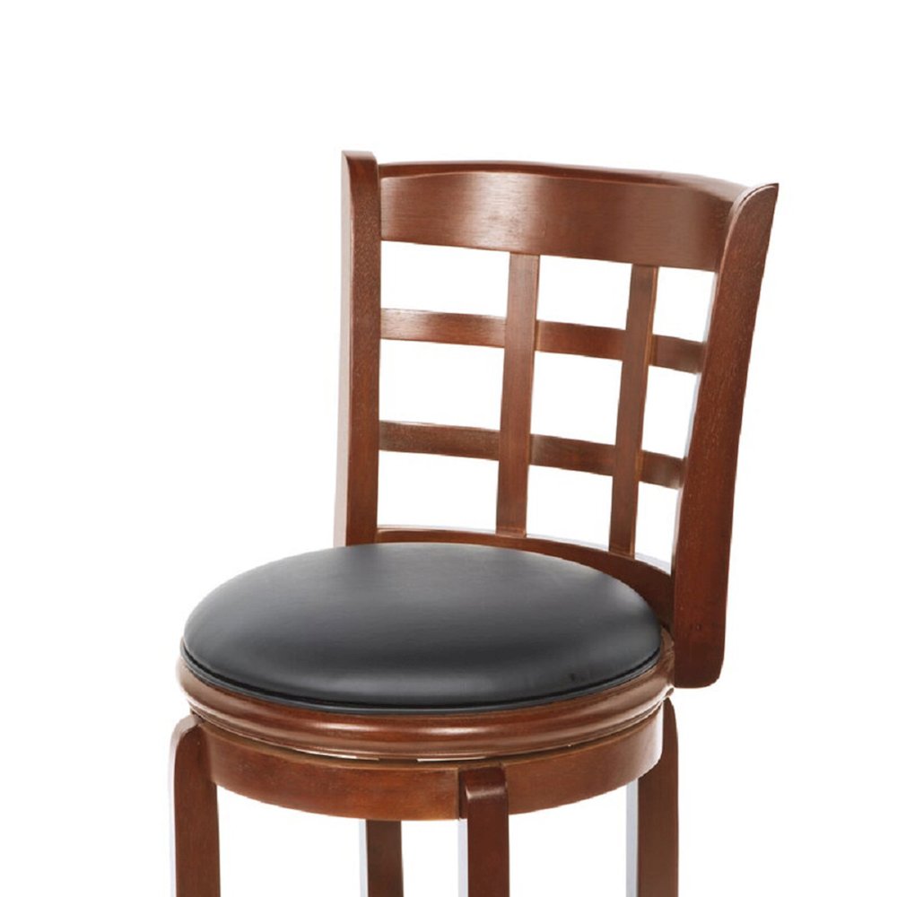 Kyoto Swivel Bar Stool - Cherry. Picture 6