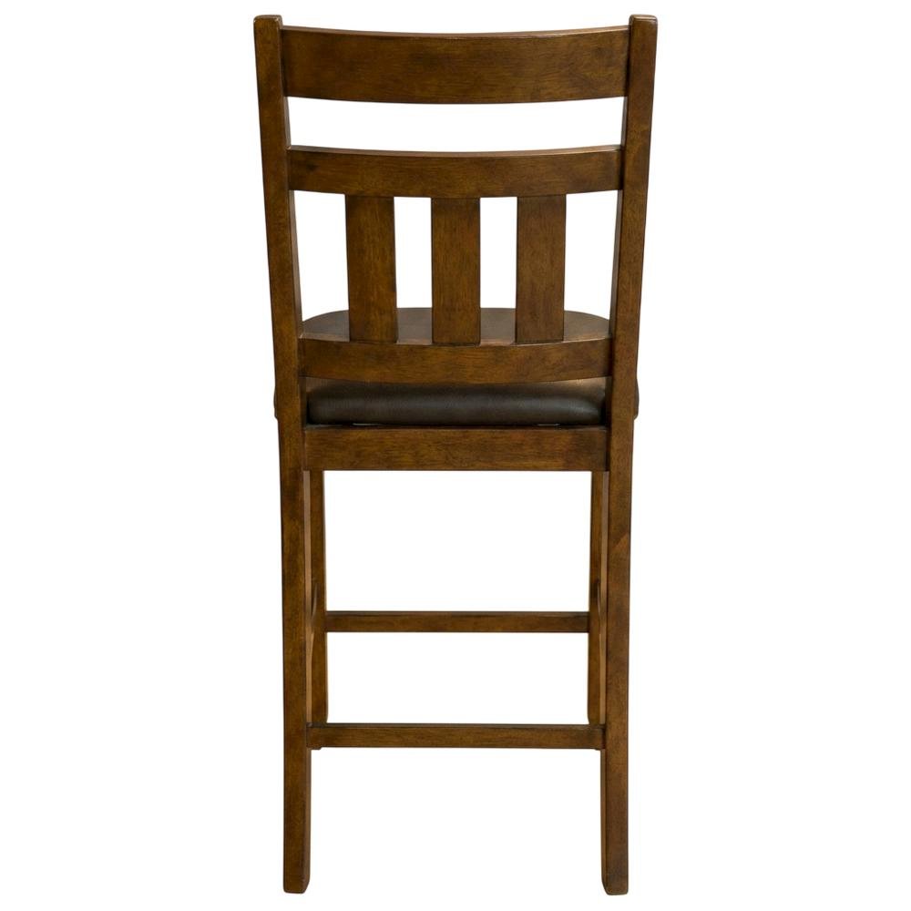 Mason Slatback Upholstered Stool, Mango. Picture 2