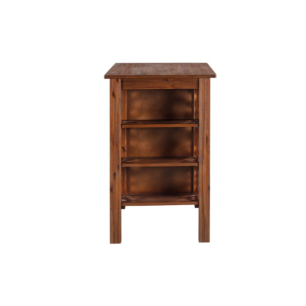 Brittany Rectangular Counter Height Bar Table - Chestnut Wire-Brush. Picture 5