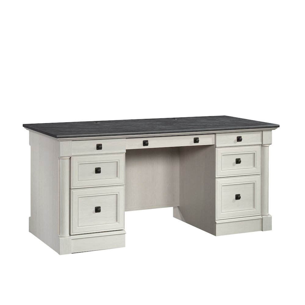 Palladia Executive Desk, Glacier Oak finish. Picture 3