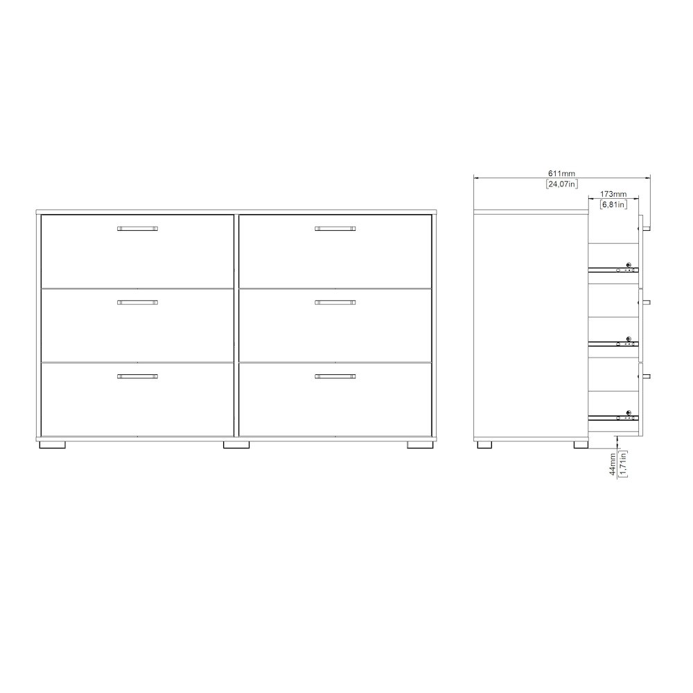 Sofia 6 Drawer Double Dresser, Jackson Hickory. Picture 16