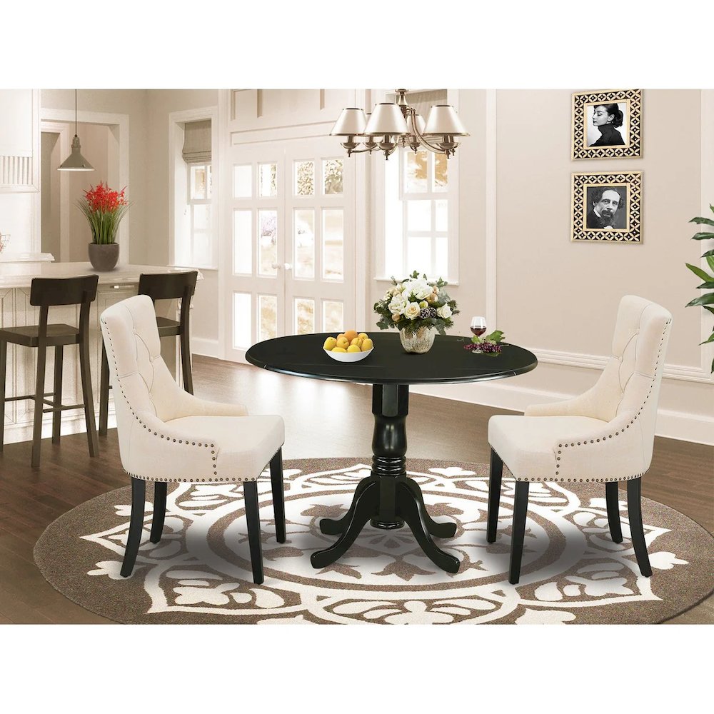 Dining Room Set Black, DLFR3-BLK-02. Picture 11