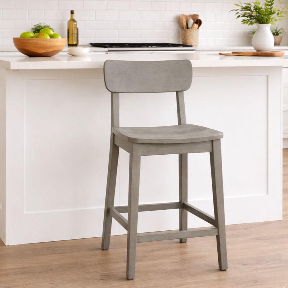 Torino Wood Counter Stool - Fallen Rock. Picture 3