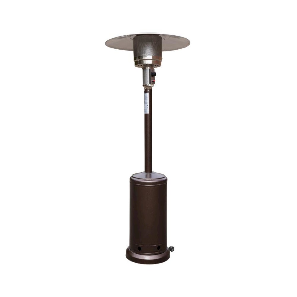 Patio Outdoor Heating-Bronze Stainless Steel 40,000 BTU Propane Heater with Wheels for Commercial & Residential Use-7.5 Feet Tall. Picture 1