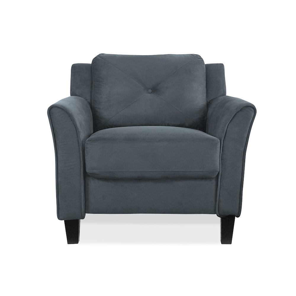 Westin Chair Rolled Arm Dark Grey. Picture 2