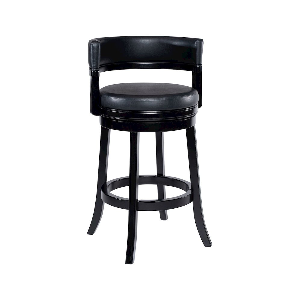 Balen Swivel Counter Stool - Black. Picture 4