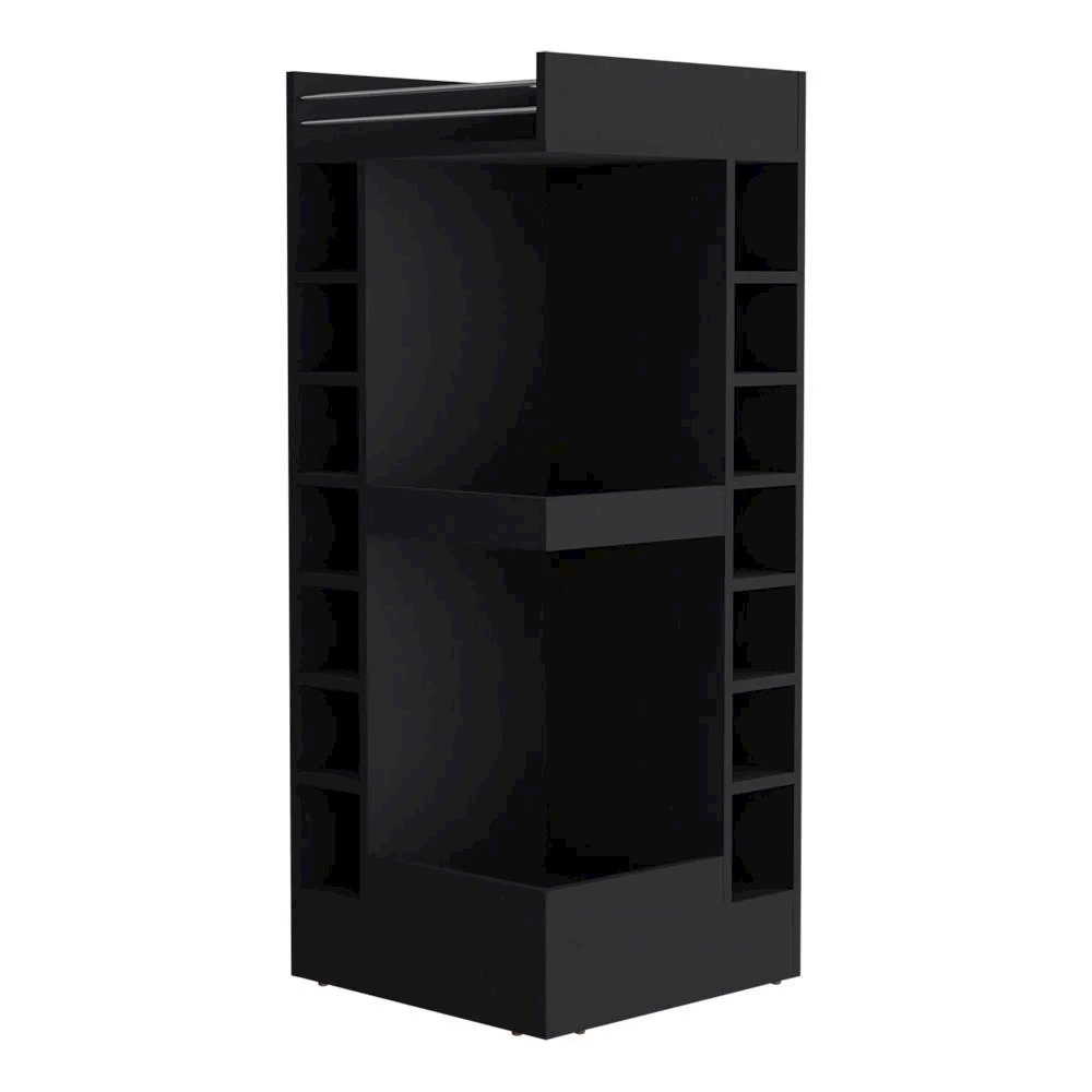 Glen Lyon Bar Cabinet, Living Room, Black. Picture 1