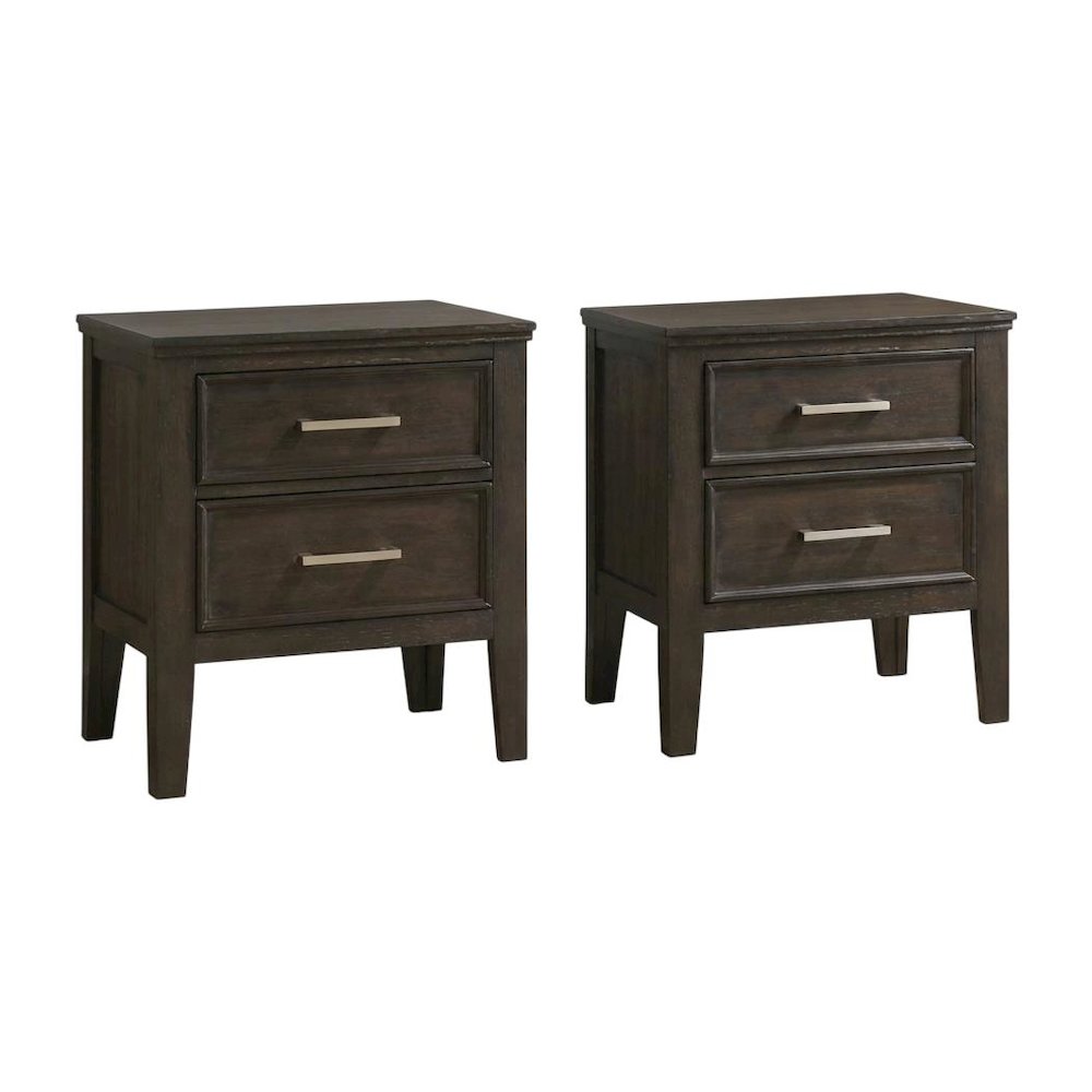 Andover Wood Nightstand in Nutmeg Brown (Set of 2). Picture 1