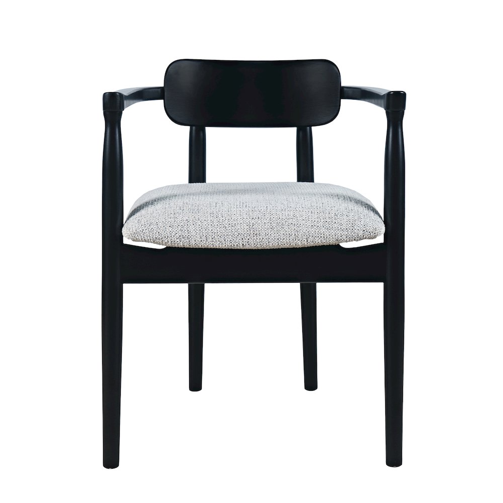 Linden Mid-Century Upholstered Dining Chair with Sculpted Back/Arms (Set of 2). Picture 1