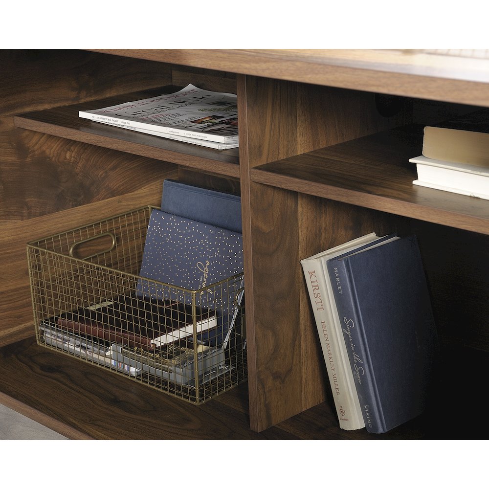 Clifford Place Commercial Office L Desk, Grand Walnut finish. Picture 10