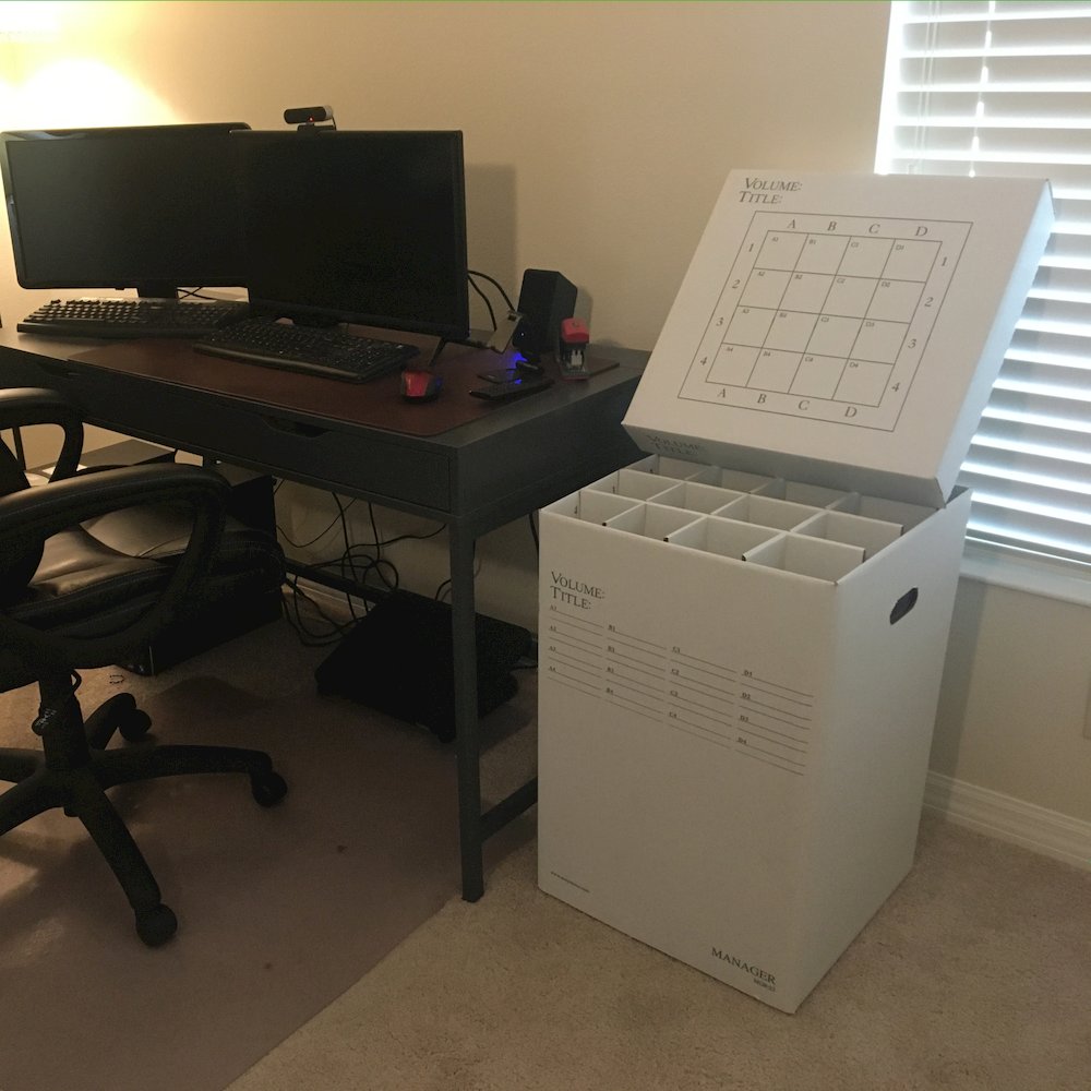 Manager25 Rolled File Filing Box, 16 Compartments. Picture 2