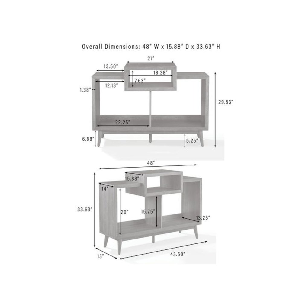 Nashville Medium Record Player Stand With Vinyl Storage. Picture 7
