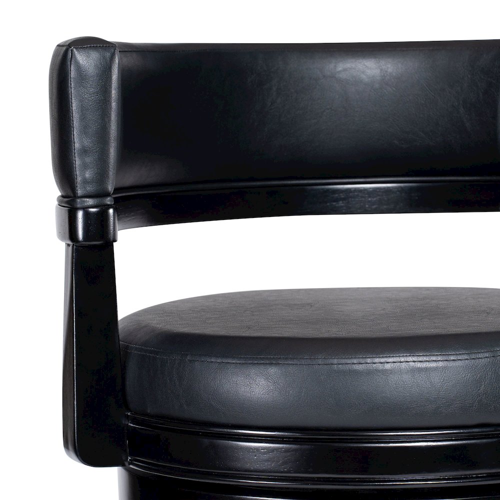 Balen Bar Height Swivel Stool - Black. Picture 7