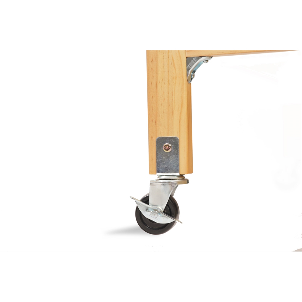 Compact Non-folding Wooden Window Crib, Natural. Picture 4