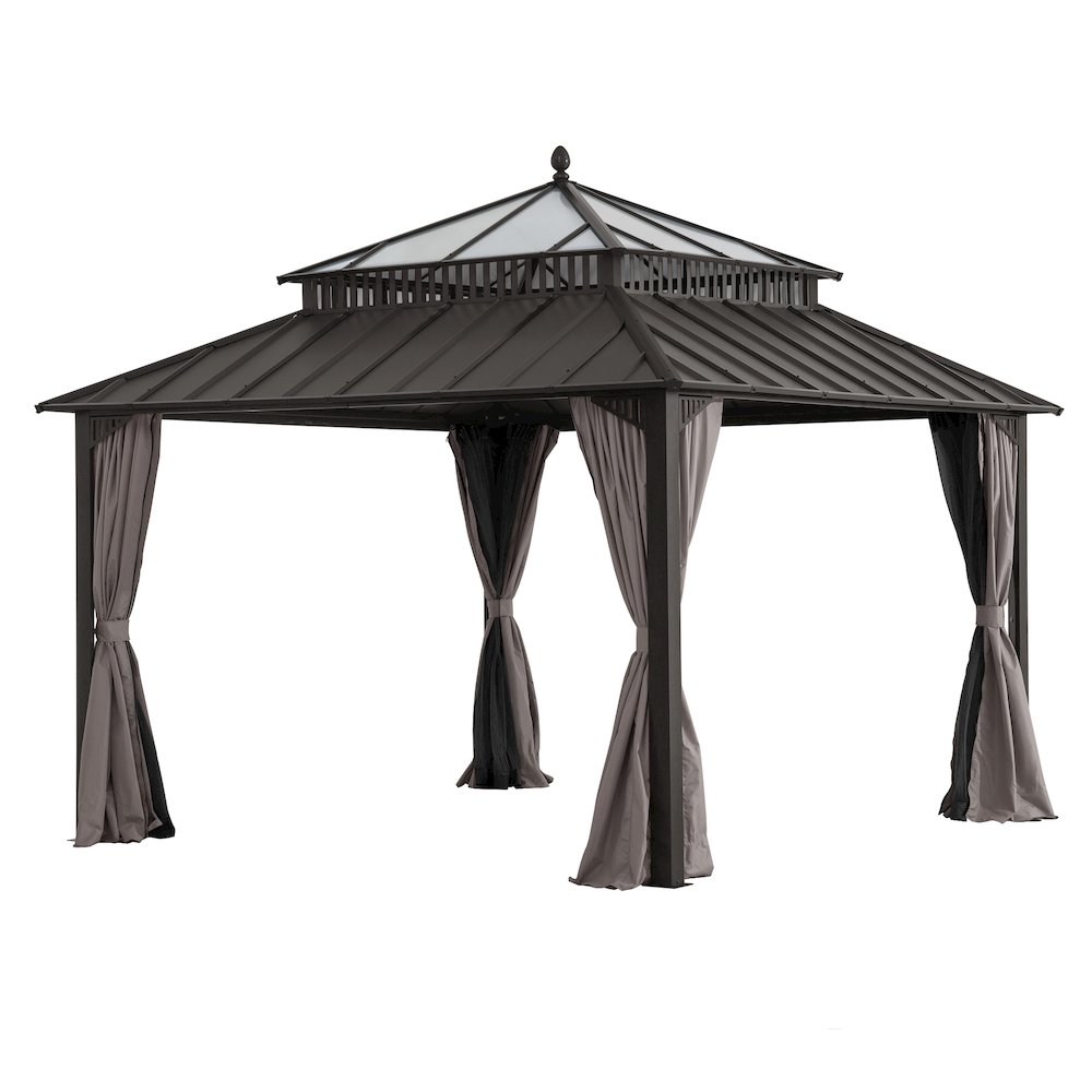 12 ft. x 12 ft. Kingston Extra-Tall, Wide Hardtop Gazebo. Picture 1