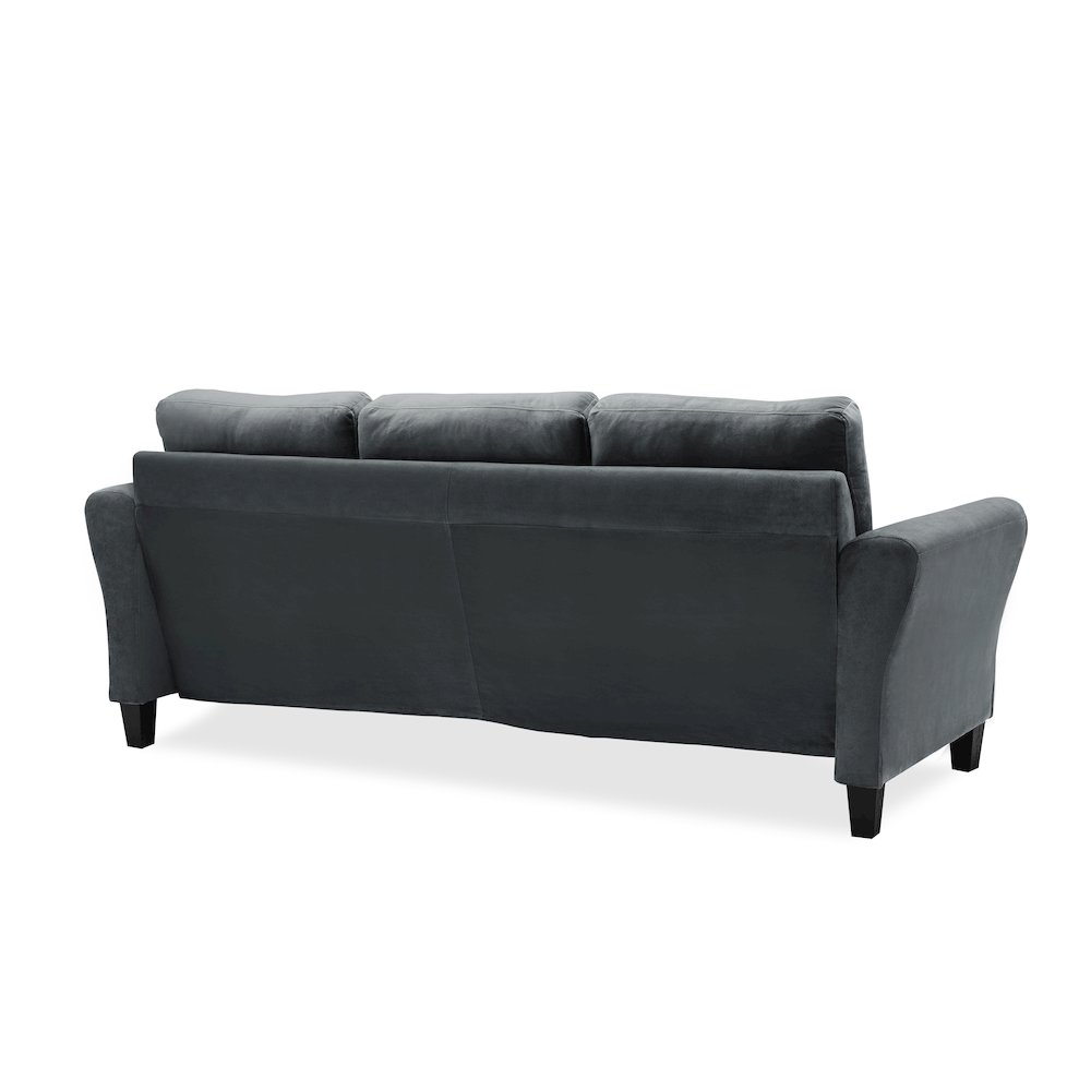 Westin Sofa Rolled Arm Dark Grey. Picture 4