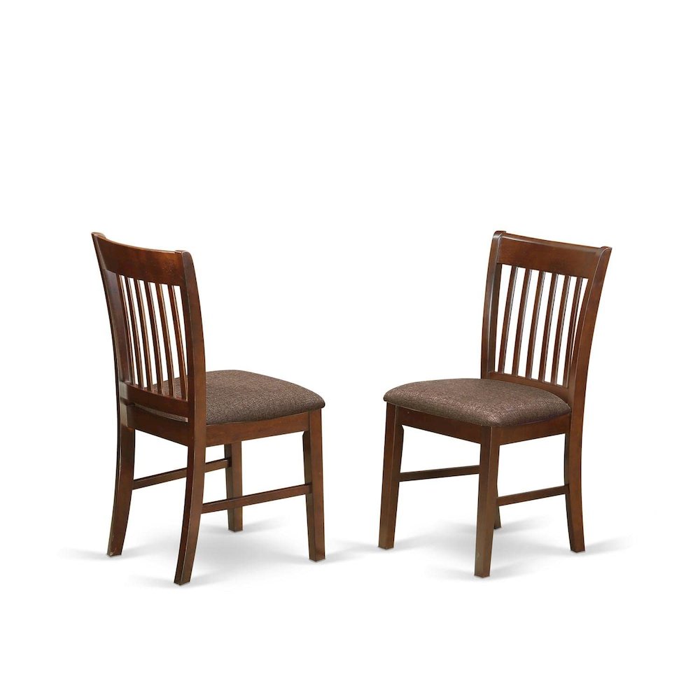 MLNO7-MAH-C 7 Pc small Kitchen Table set-small Dining Tables and 6 Kitchen Chairs. Picture 4