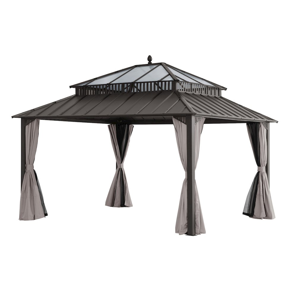 14 ft. x 12 ft. Kingston Extra-Tall, Wide Hardtop Gazebo. Picture 1