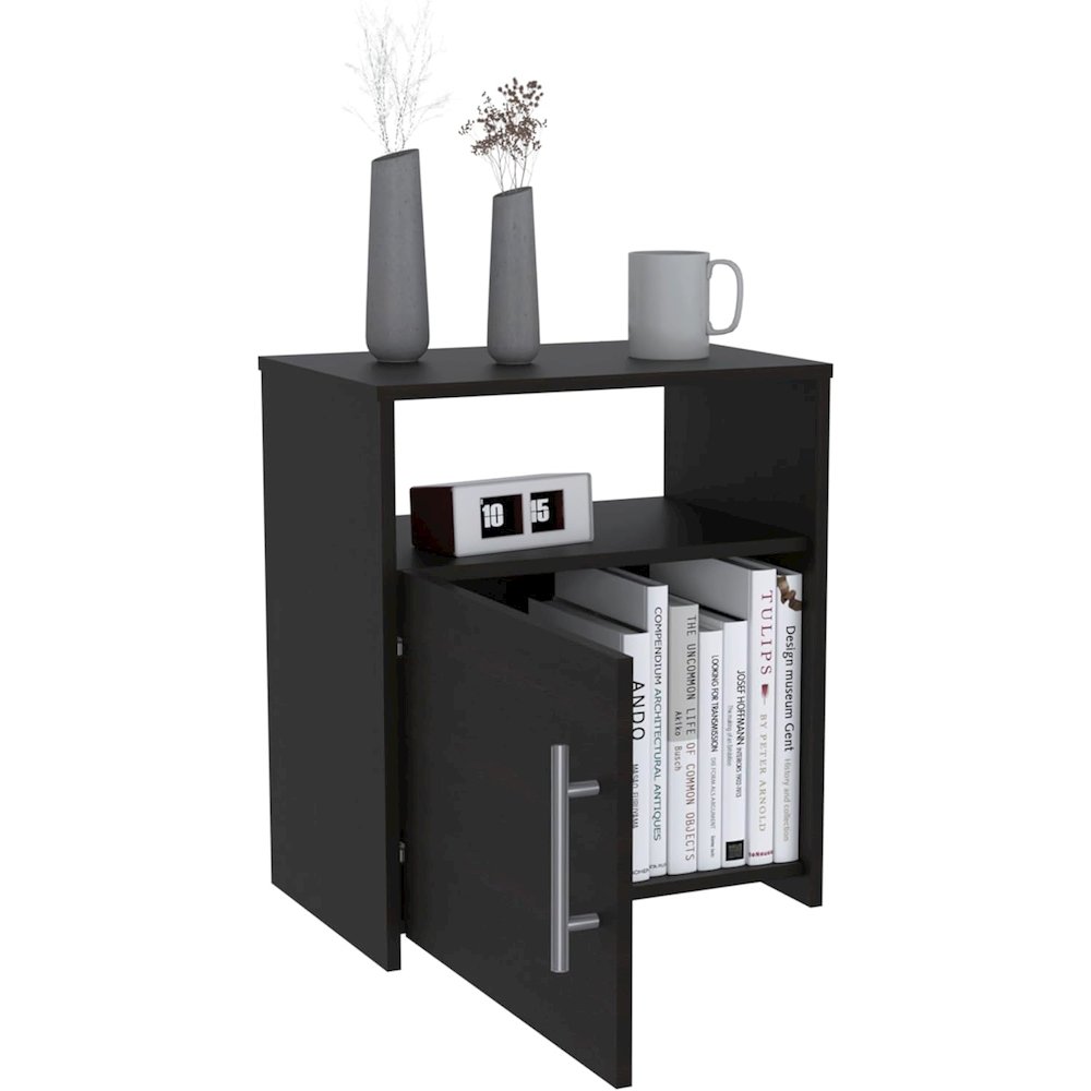 Nordico Nightstand Black MDF. Picture 3