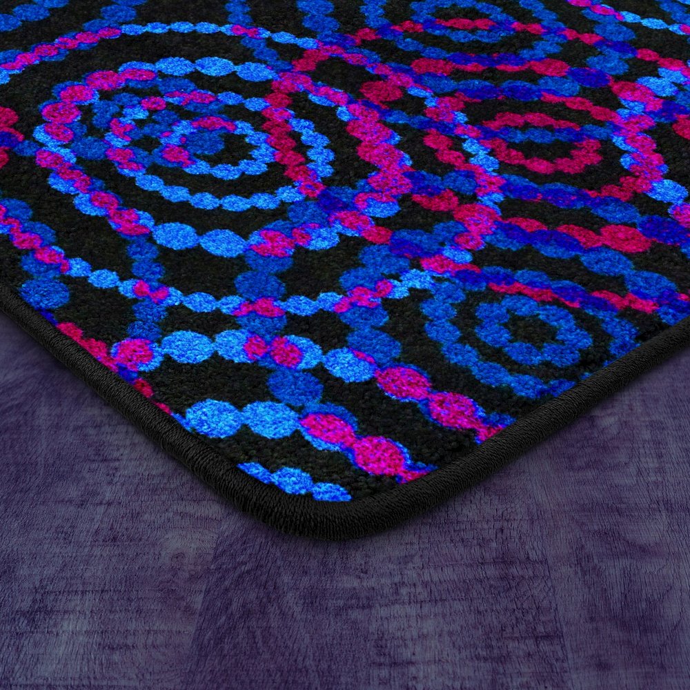 Dottie 6' x 9' area rug in color Fluorescent. Picture 3
