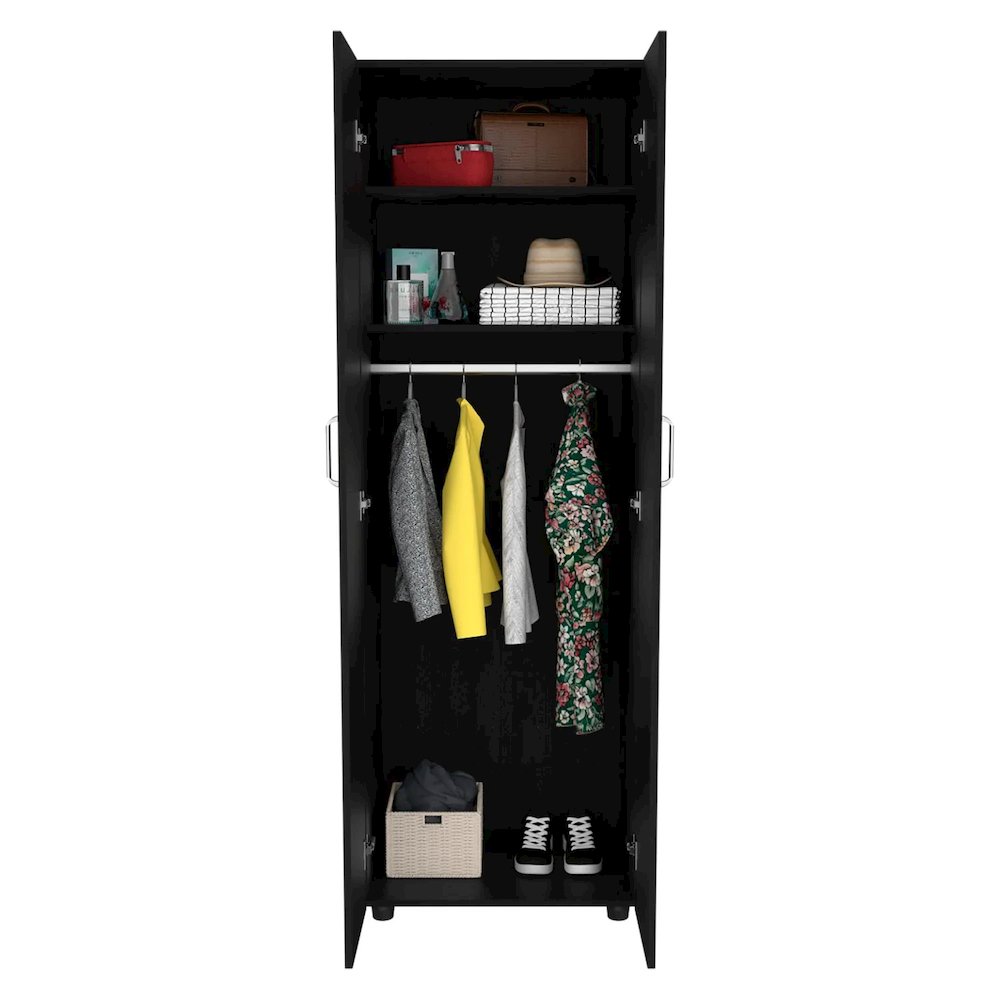 Aurora Armoire Black MDF. Picture 3