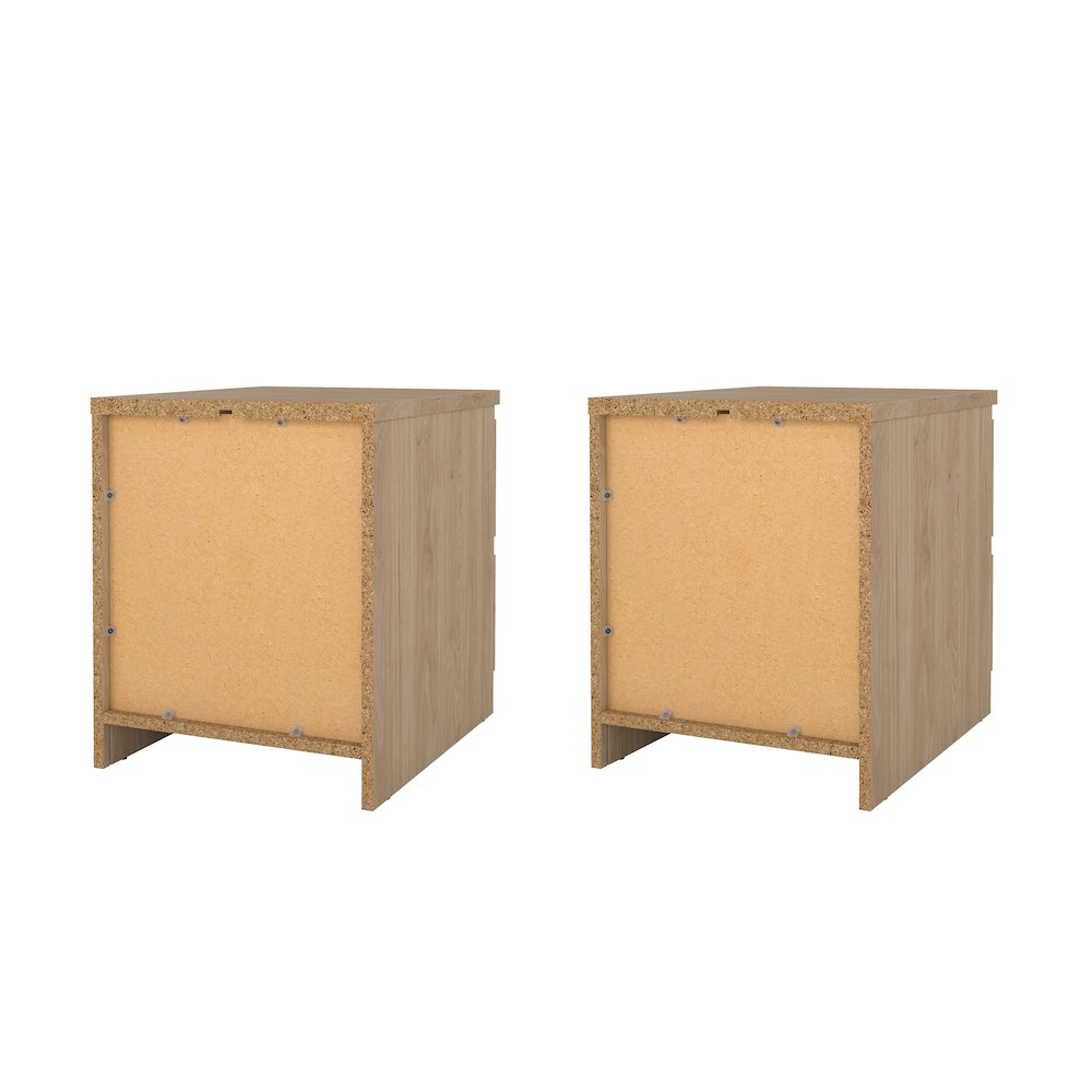 Scottsdale 2 Drawer Nightstand - Set of 2, Jackson Hickory. Picture 4