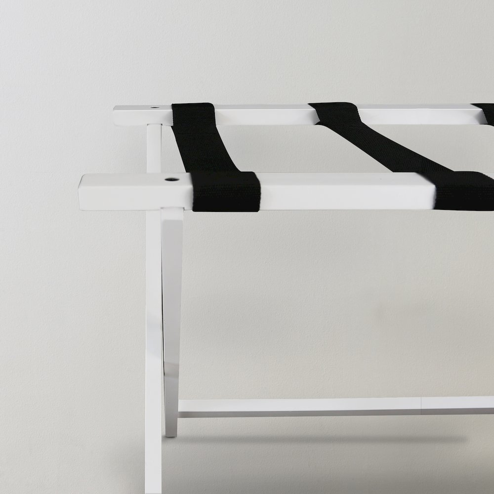 Heavy Duty 30" Extra Wide Luggage Rack - White. Picture 11