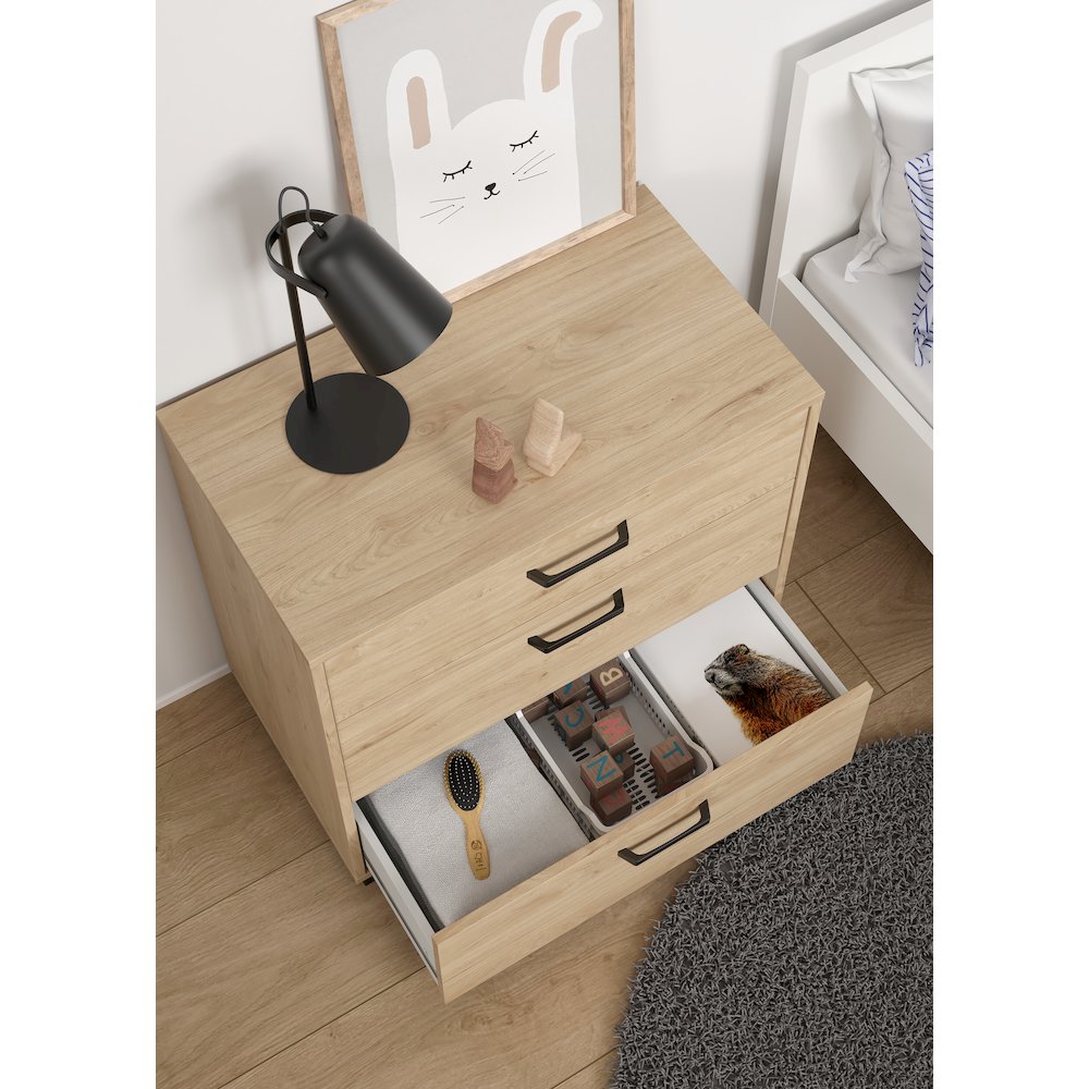 Sofia 3 Drawer Chest, Jackson Hickory. Picture 8