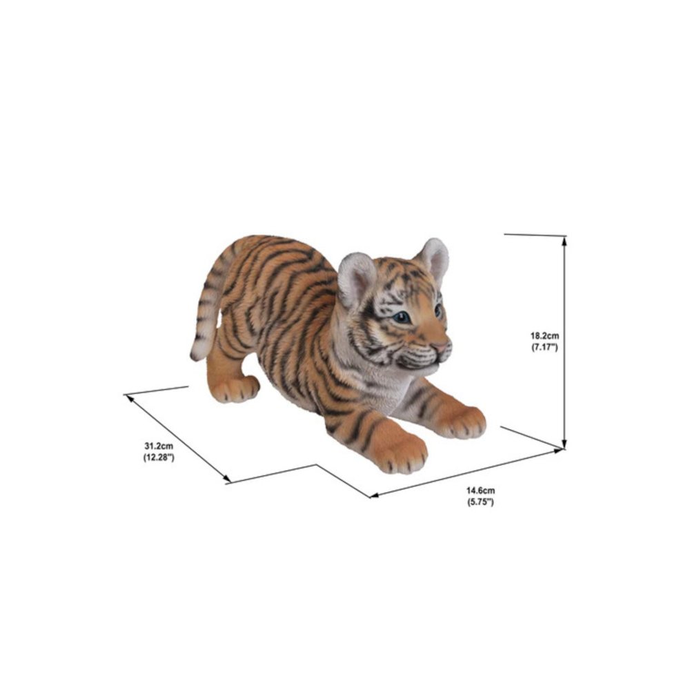 Playing Tiger Baby Statue. Picture 2