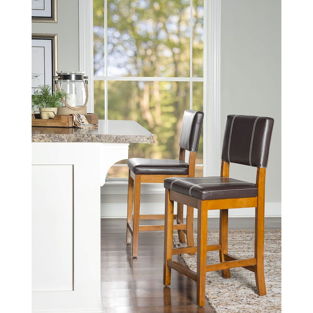 Milano Counter Stool Brown 24. Picture 2