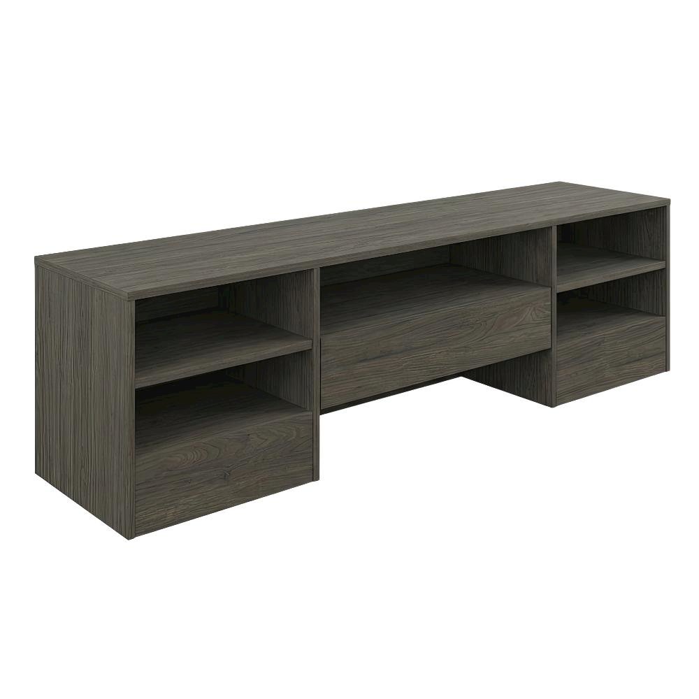 72-Inch Tv Stand With A Drawer, Bark Grey. Picture 1