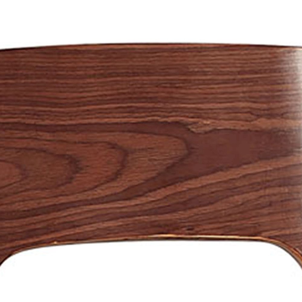 Bentwood Contemporary Modern Stylish Wood Back Adjustable Swivel Bar Stool. Picture 2