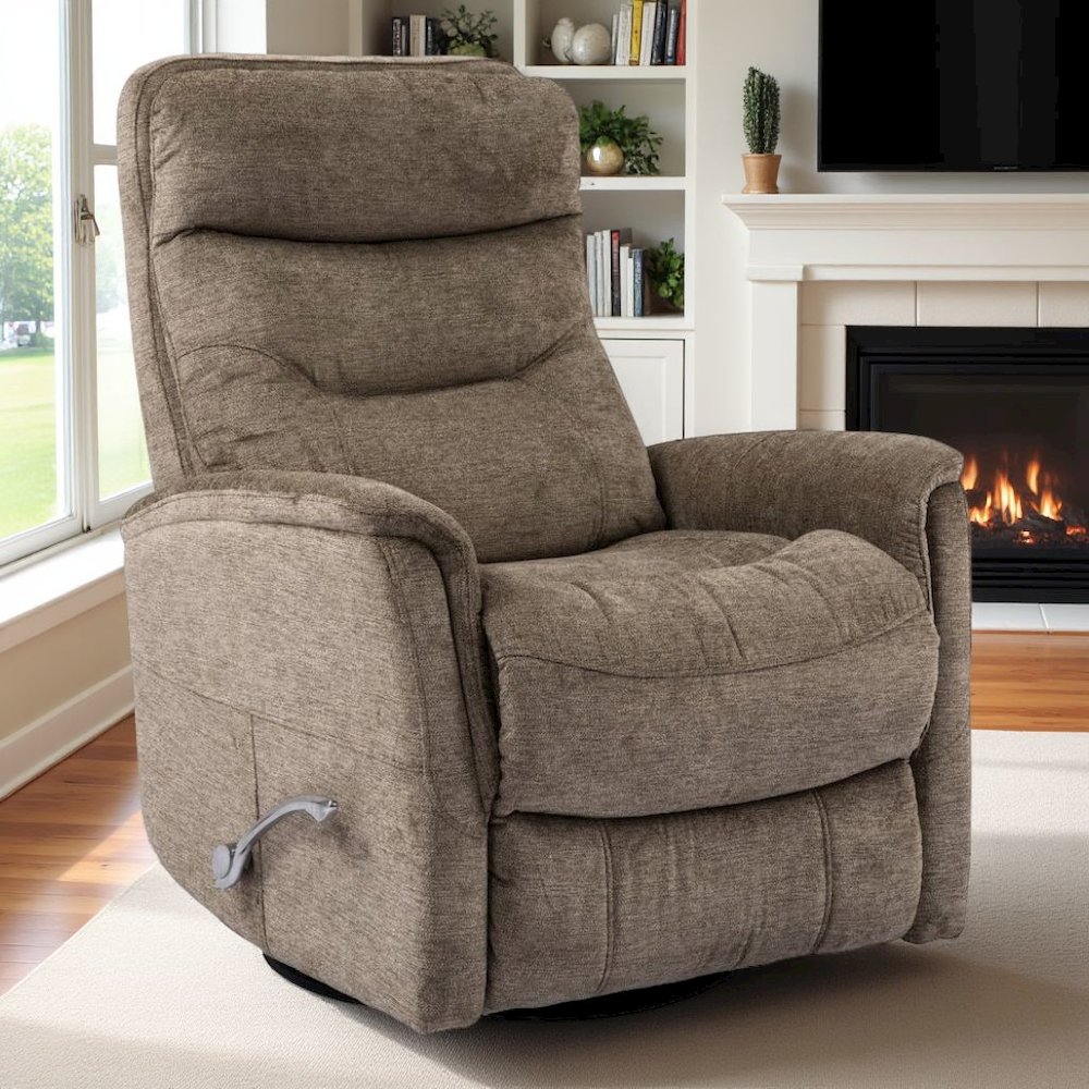 Heather Recliner Nursery Glider  – Elegant Boucle Chairs for Comfort. Picture 5