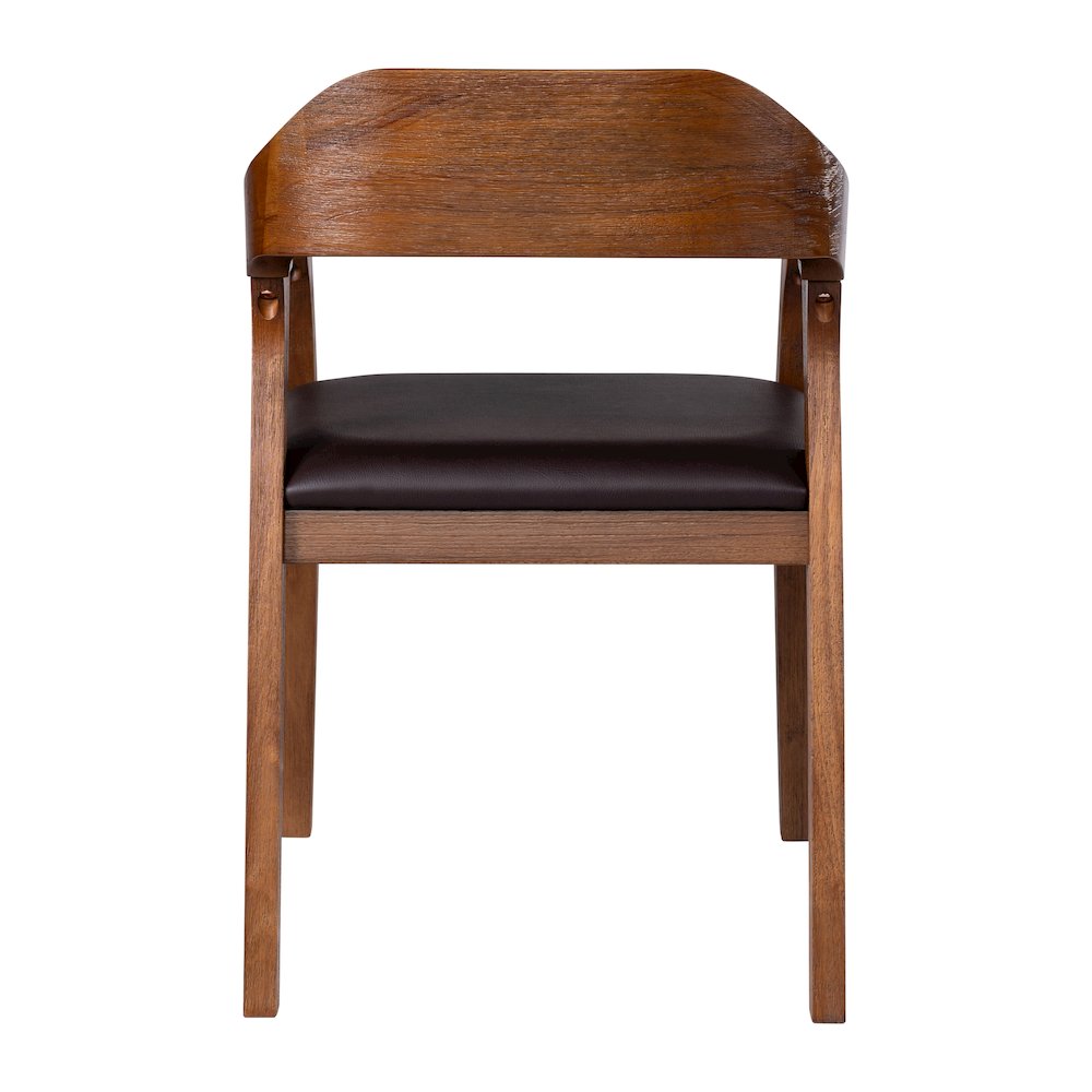 Rasmus Dining Arm Chair - Chestnut Wire-Brush Finish. Picture 5