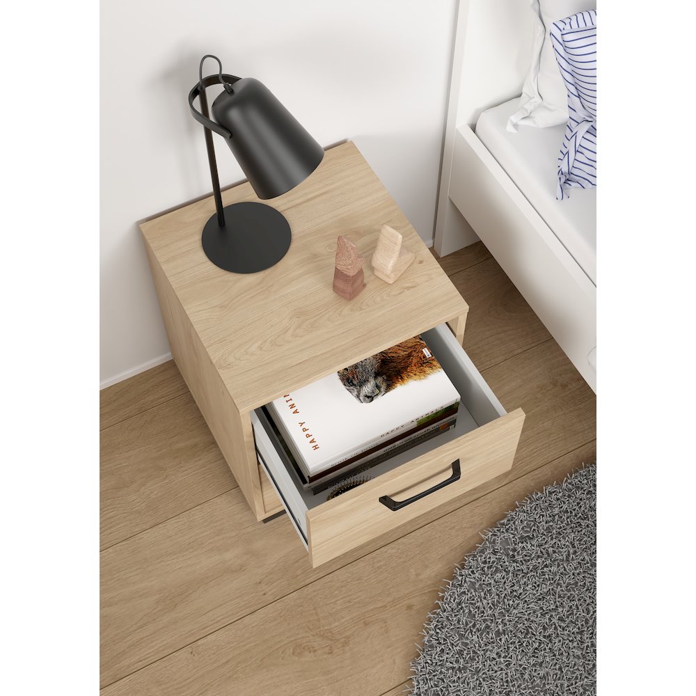 Sofia 2 Drawer Nightstand, Jackson Hickory. Picture 8