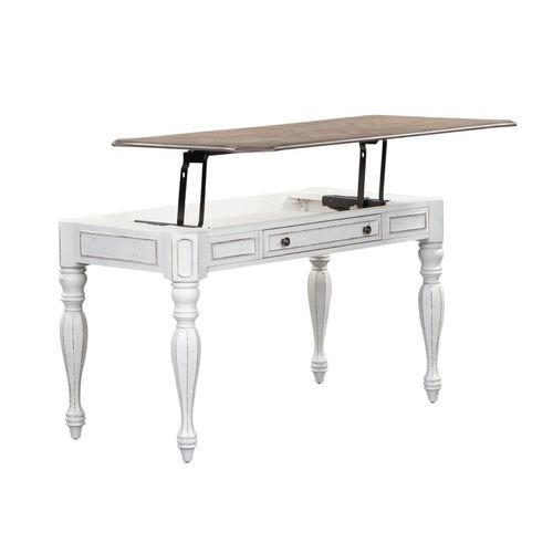 Magnolia Manor Lift Top Writing Desk in Antique White. Picture 2