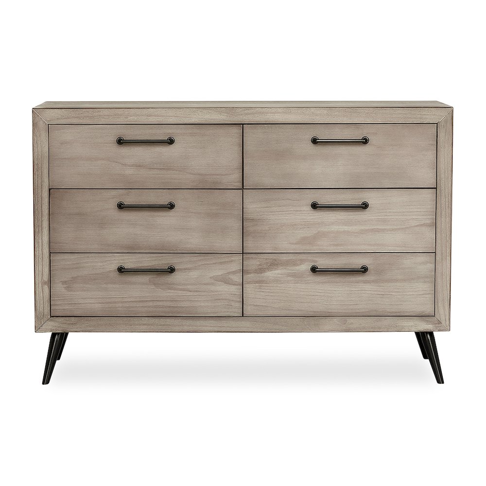 Evolur Stilnovo Mid Century Double Dresser , 928-WOG. Picture 1