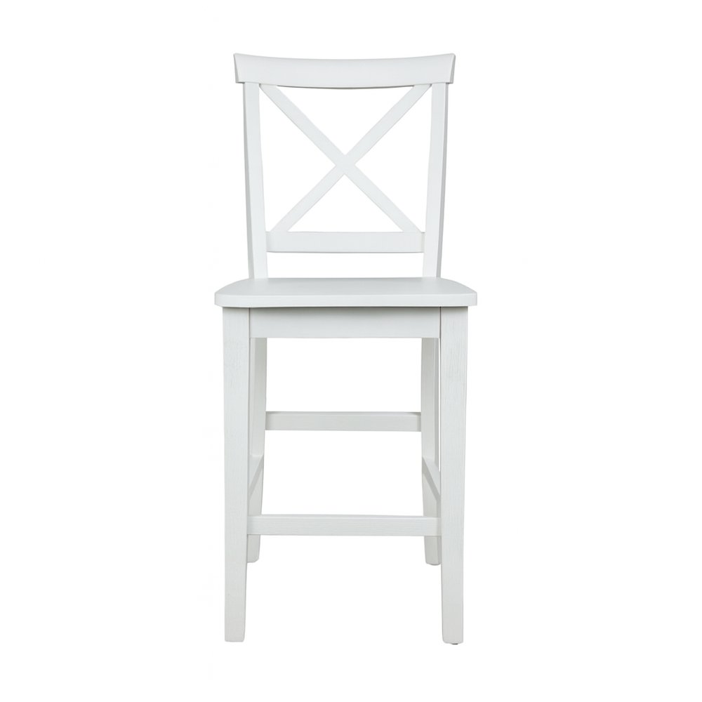 Simplicity Solid Wood Classic X-Back Counter Stool (Set of 2). Picture 2