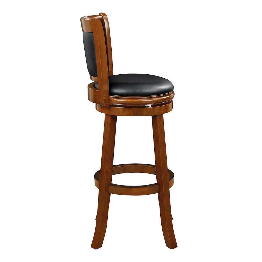 Augusta Swivel Extra Tall Bar Stool - Cherry. Picture 2