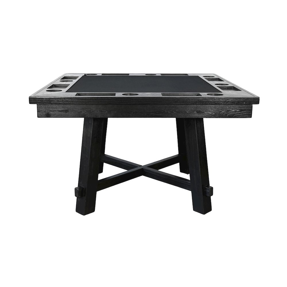 Black Square Reno Poker Dining Set. Picture 1