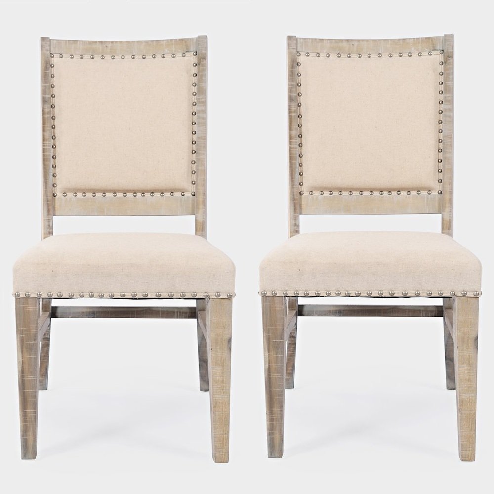 Fairview Transitional Solid Wood Upholstered Side Chair (Set of 2). Picture 1