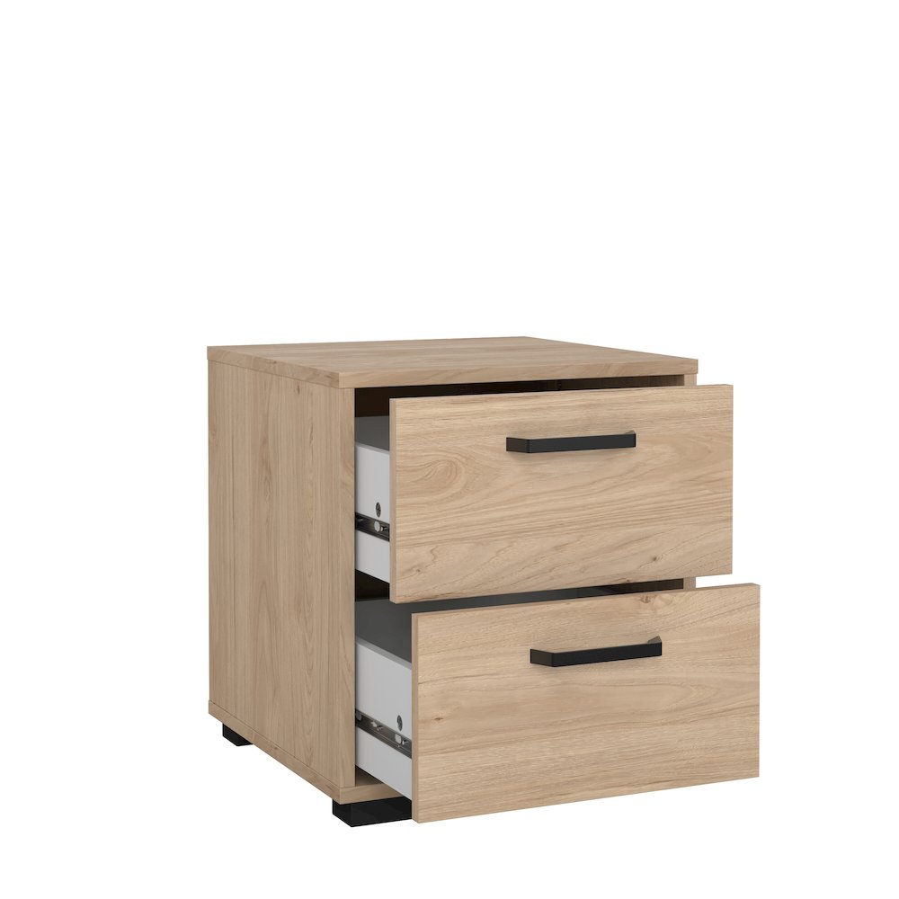 Sofia 2 Drawer Nightstand, Jackson Hickory. Picture 5