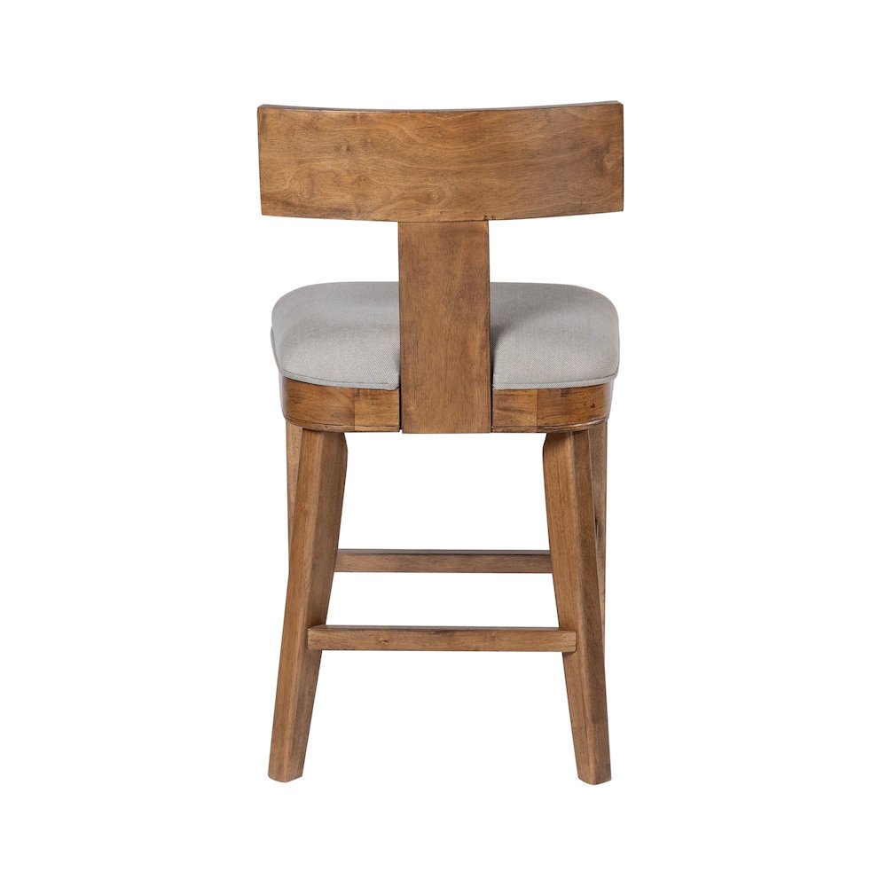 Theodora T- Back Counter Stool with Wood Seat Frame and Cushion. Picture 7