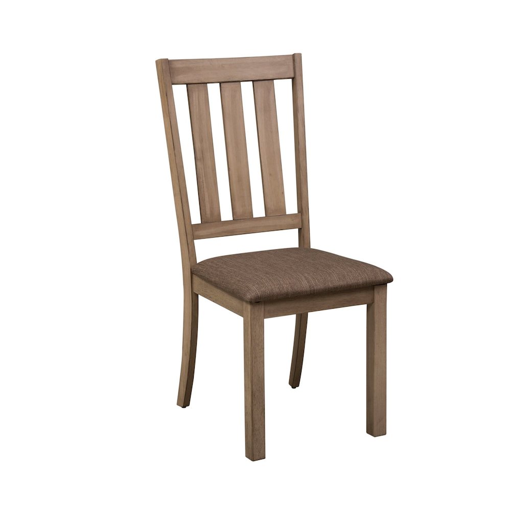 Sun Valley Slat Back Side Chair (RTA)-Set of 2 in Sandstone. Picture 2