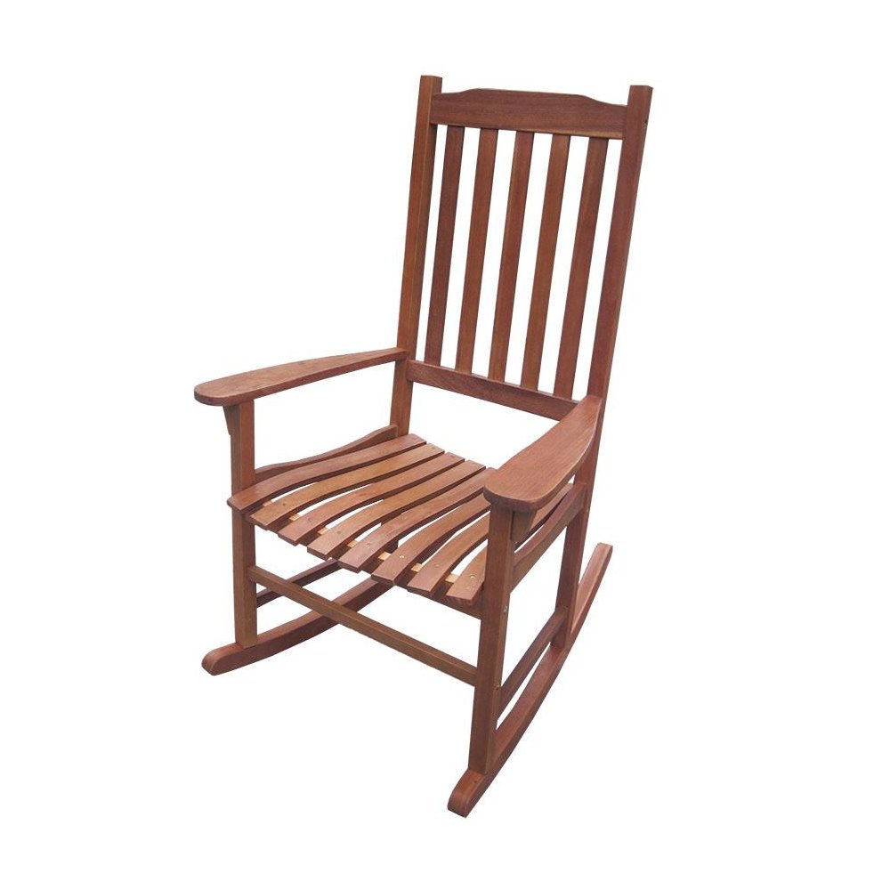 Traditional Rocking Chair, Natural Stain. Picture 1