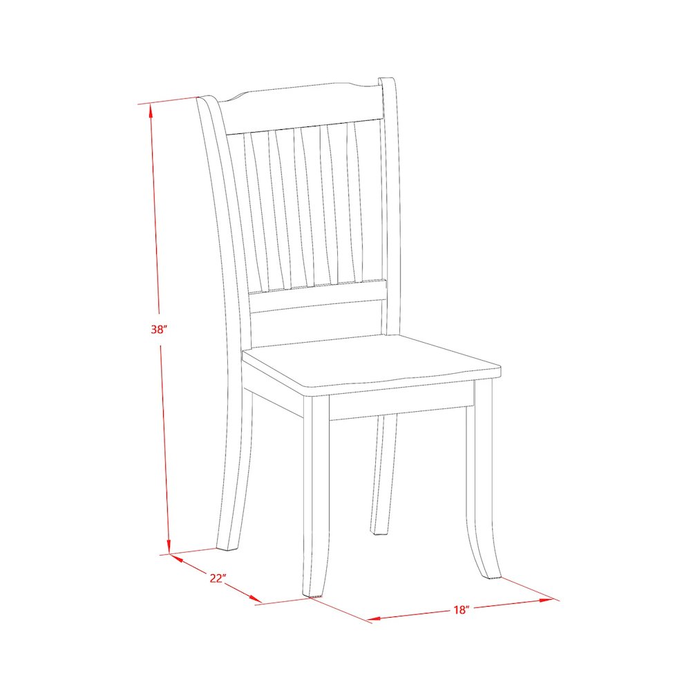 Dining Chair Linen White, DAC-LWH-W. Picture 8