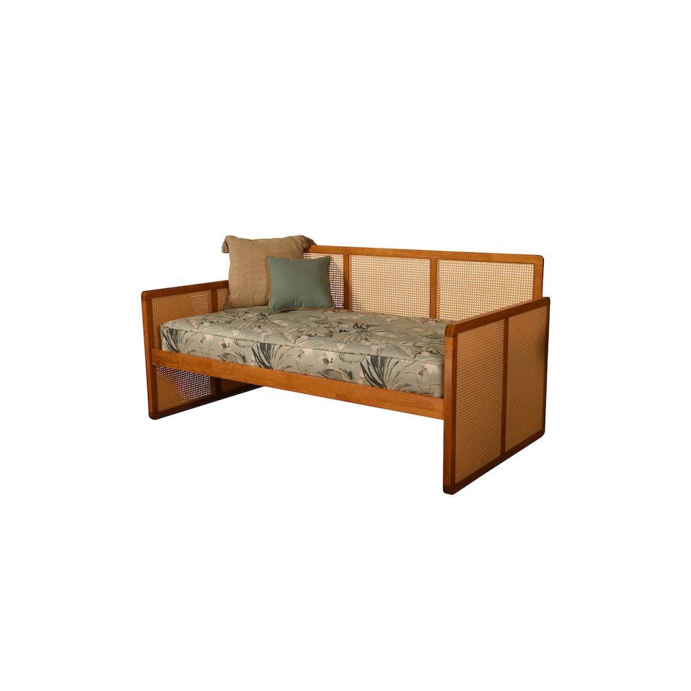 Abaco Daybed-Honey Finish-Takara Rain Mattress. Picture 1
